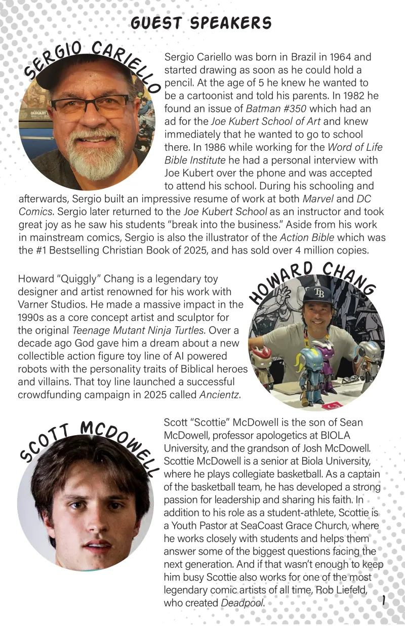 Guest speakers: Sergio Cariello, Howard Chang and Scott McDowell.